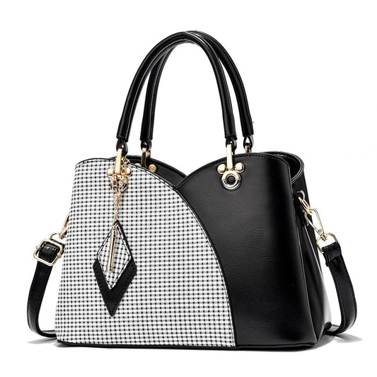 Luxury Leather Panelled Shoulder Handbag - Betian-na