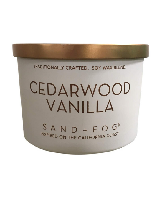Sand And Fog Cedarwood Vanilla Scented Candle - Betian-na